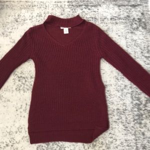 Burgundy sweater